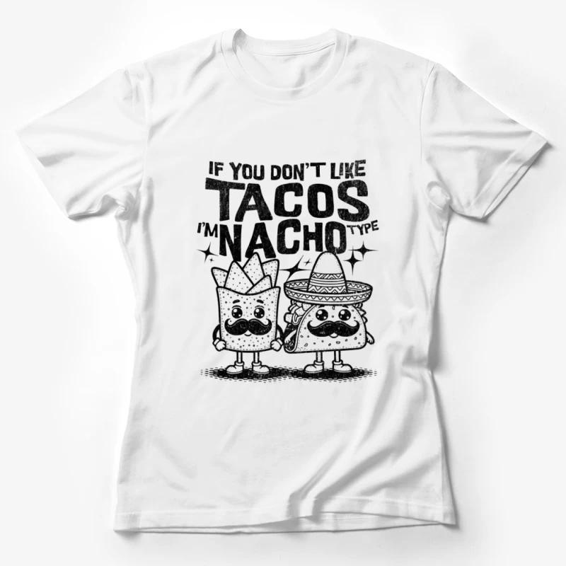 Witziges Taco und Nacho Design Damen T-Shirt