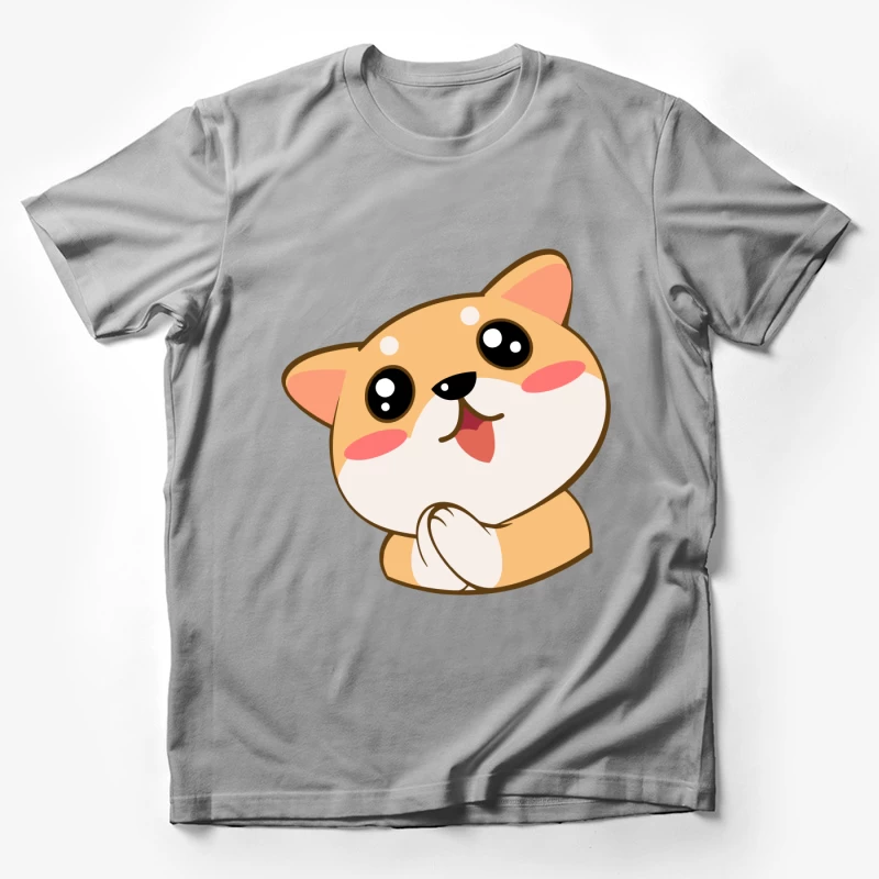 Niedlicher Cartoon-Welpe Herren T-Shirt