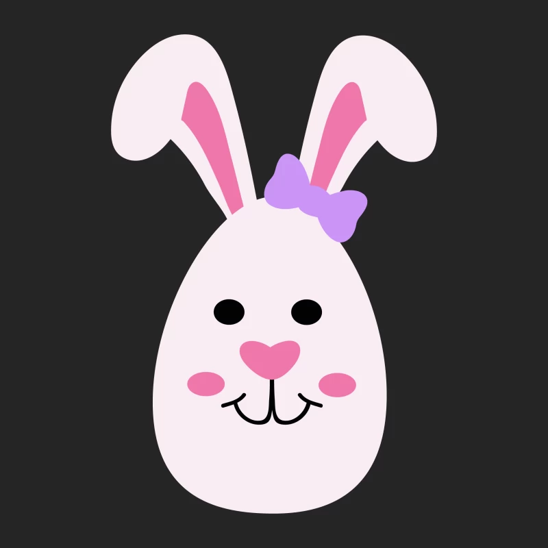 Visage de lapin mignon avec nœud Homme Sweat-shirt à enfiler