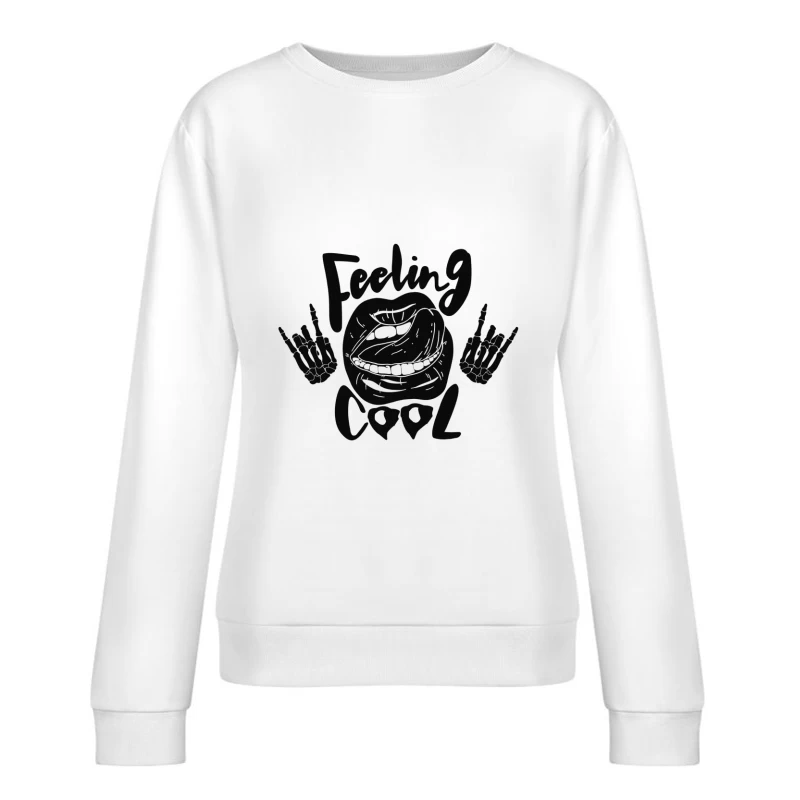 Cooles Gefühl Damen Pullover Sweatshirt