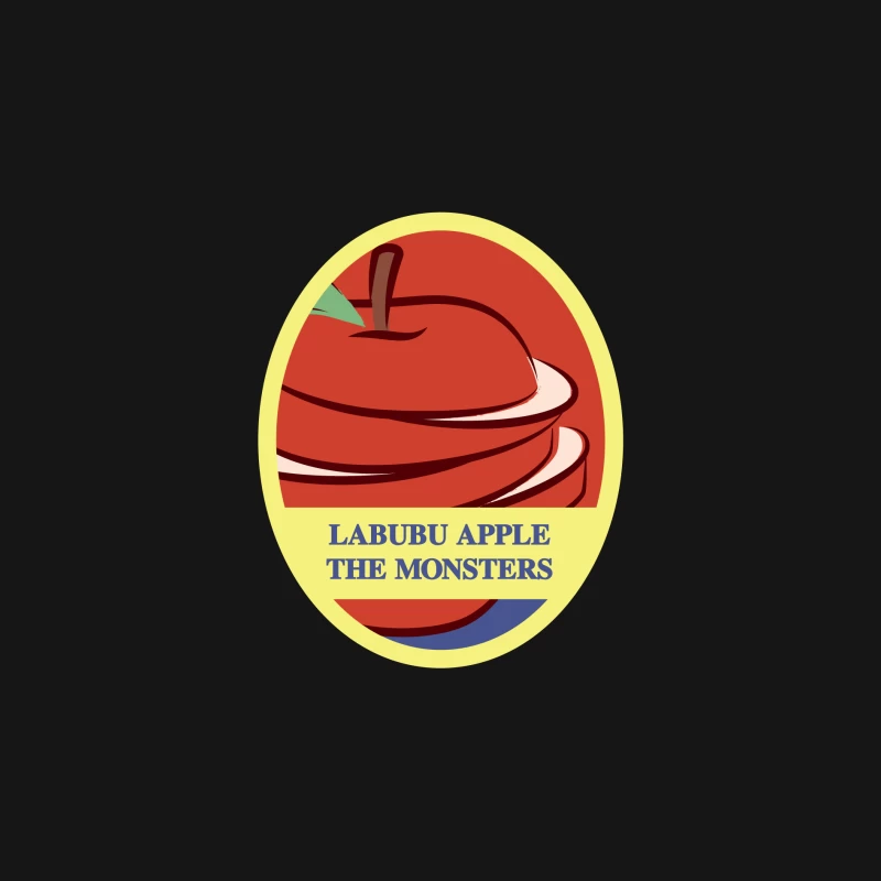 Labubu Apple Die Monster Emblem Damen Langarm T-Shirt