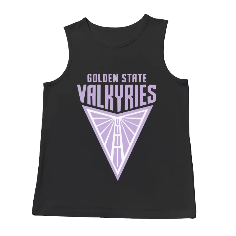 Golden State Valkyries Purple Triangle Logo Design Male Tank Top