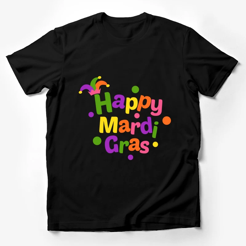 Célébration colorée de Mardi Gras Homme T-Shirt