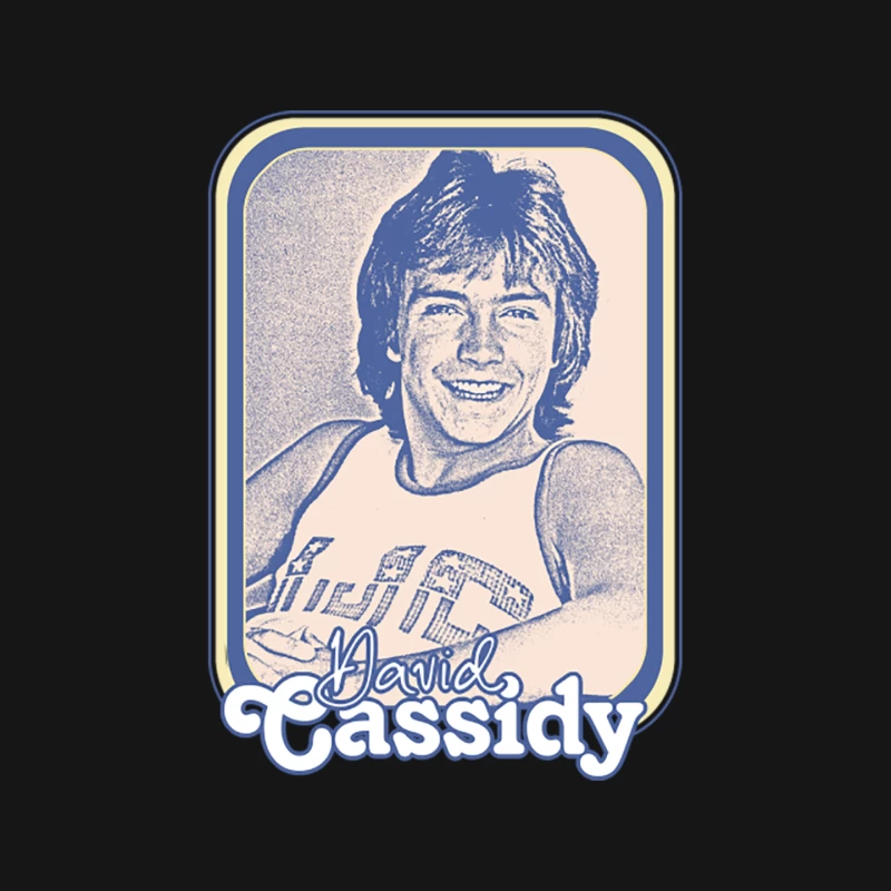 David Cassidy  Retro 70s Aesthetic Fan Design Mouse Pad