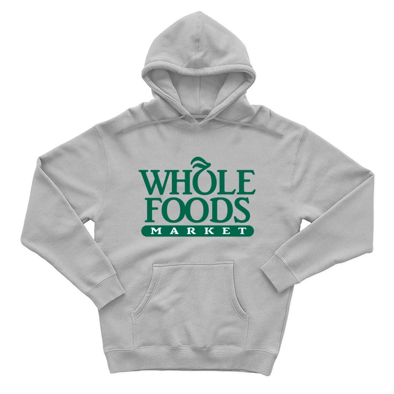 Whole Foods Market Green Corporate Logo Male Pullover Hoodie