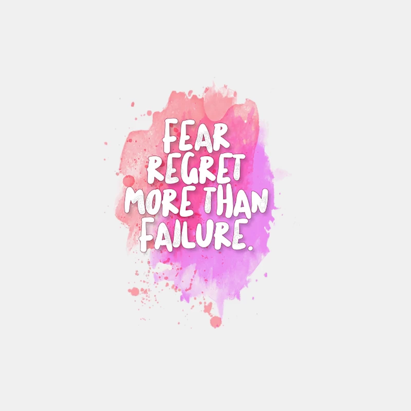 Fear Regret More Than Failure. Male Tank Top