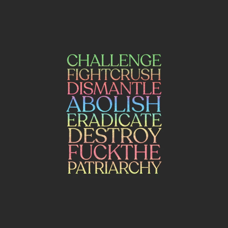Destroy The Patriarchy! Faded Rainbow Style Baseball Cap