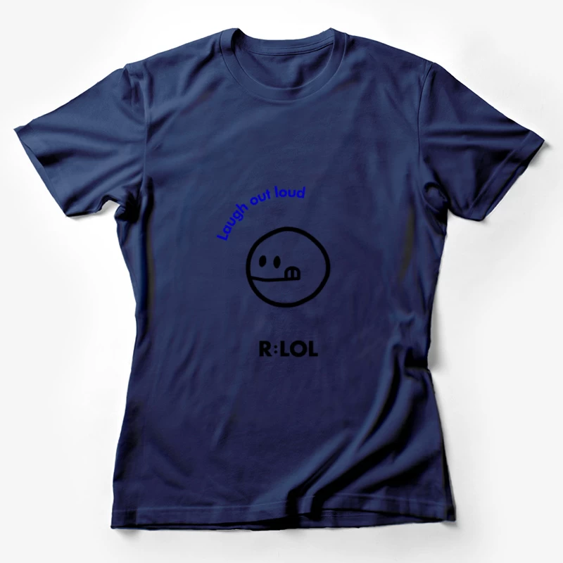 Lachen Sie laut Textdesign Damen T-Shirt
