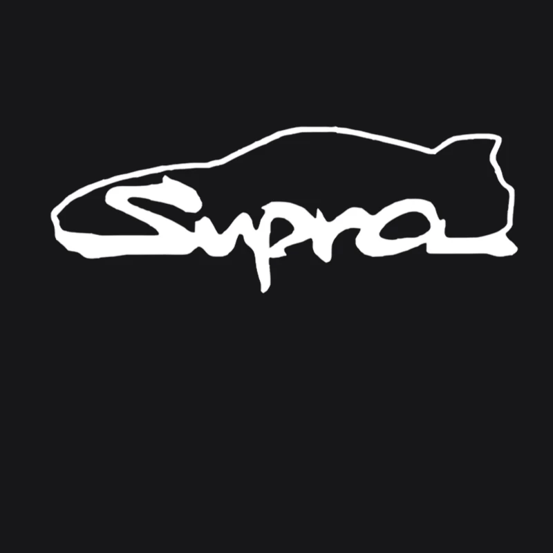 Toyota Supra Logo Minimalist Outline Design Male Pullover Hoodie