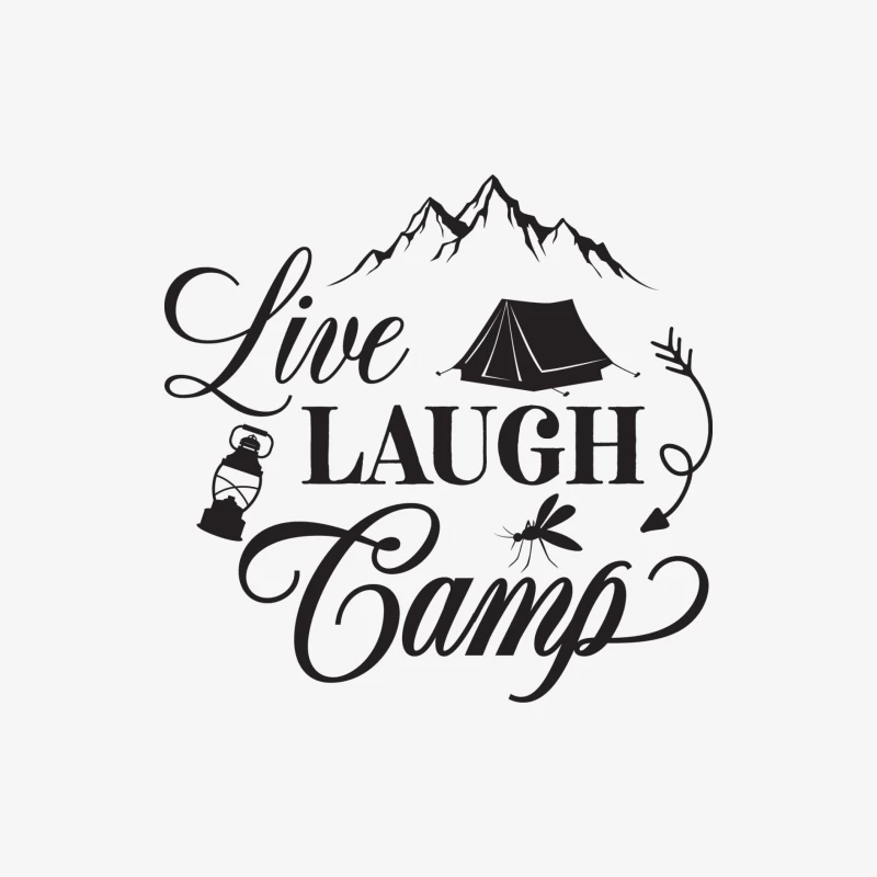 Aventure en camping: Vivre, rire, camper Homme Manches Longues T-Shirt