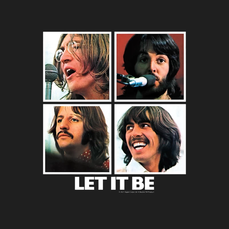 Four Classic Snapshots from The Let It Be Recording Sessions Male Tank Top