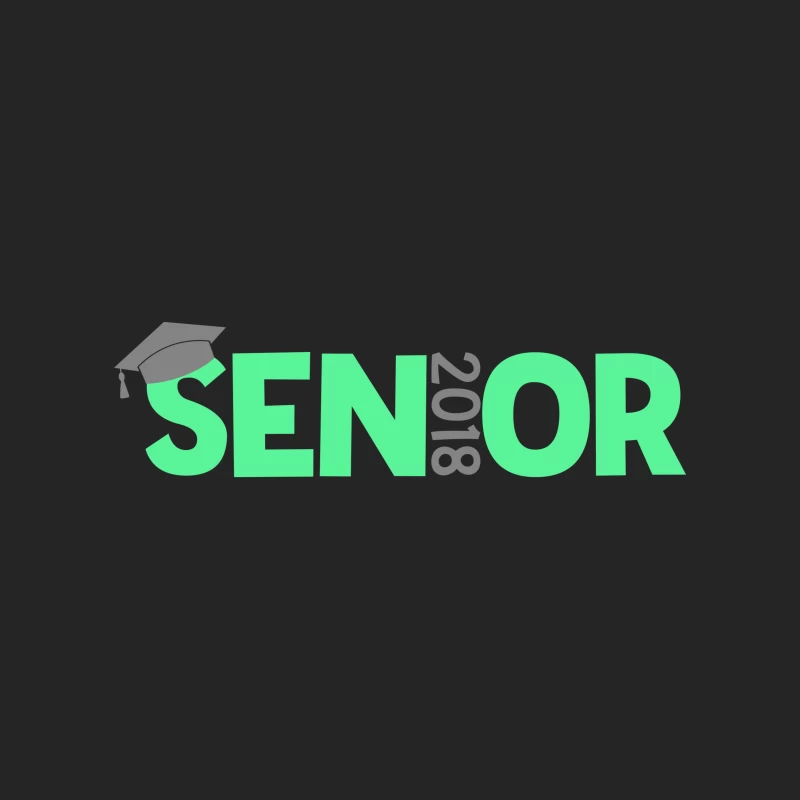 Sénior 2018 avec Chapeau de Diplôme Homme Sweat-shirt à enfiler