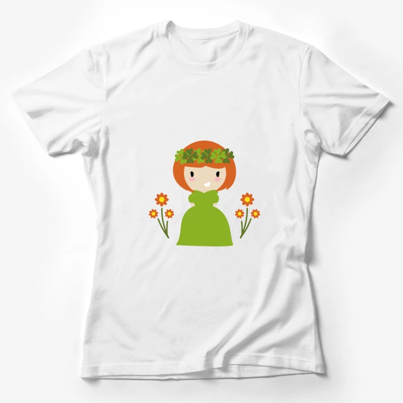 Fée de la nature avec fleurs Femme T-Shirt