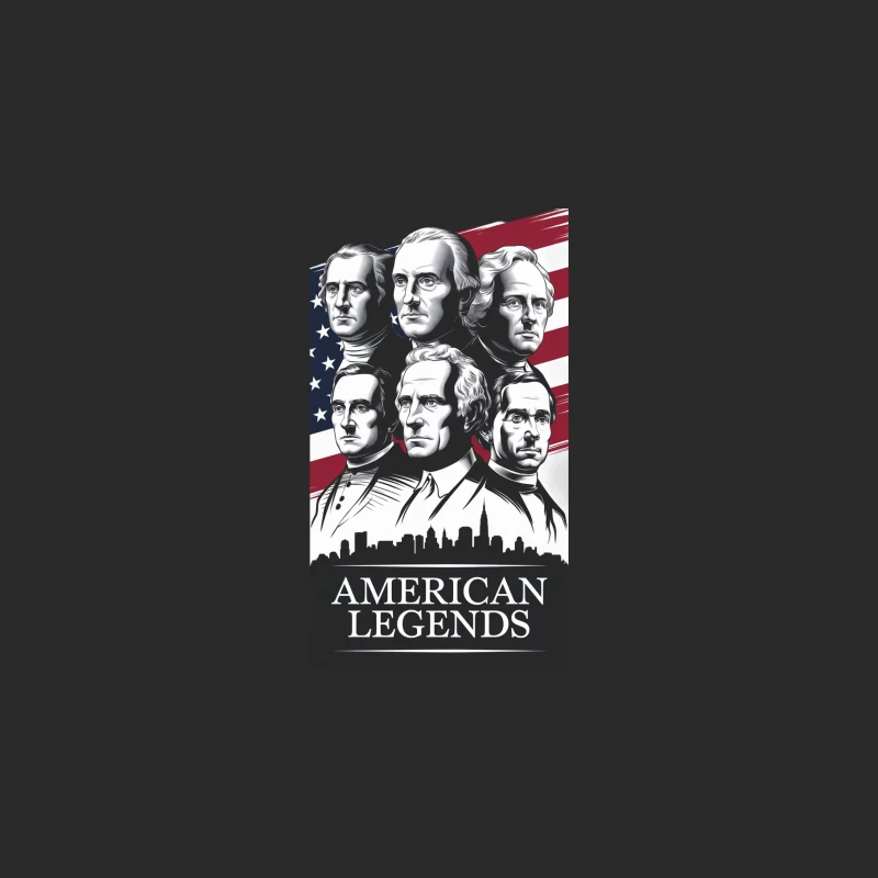 American Legends: Iconic Presidents and Patriotic Symbolism Baseball Cap