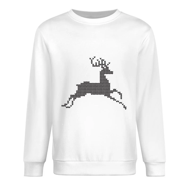 Motif de cerf en pixel art Homme Sweat-shirt à enfiler