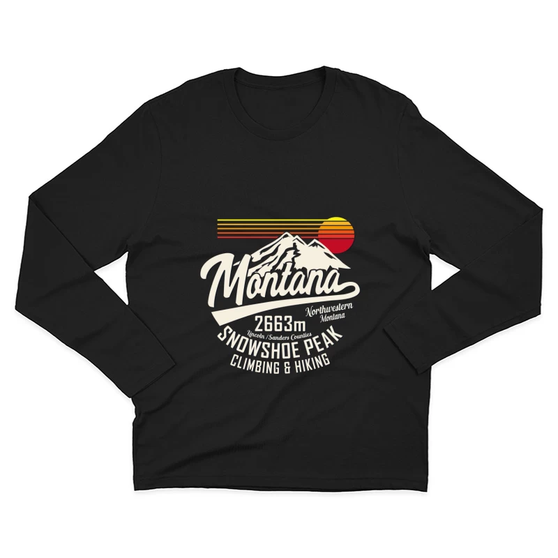 Montana Snowshoe Peak für Klettern und Wandern Herren Langarm T-Shirt