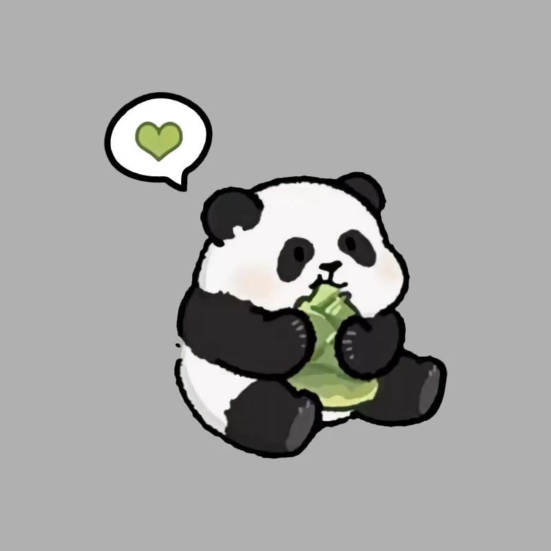 Niedlicher Panda mit Herz und Bambus Herren Tanktops
