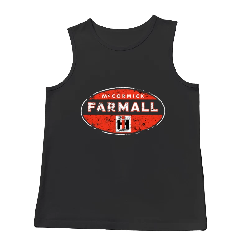 Vintage McCormick Farmall International Harvester Logo Male Tank Top