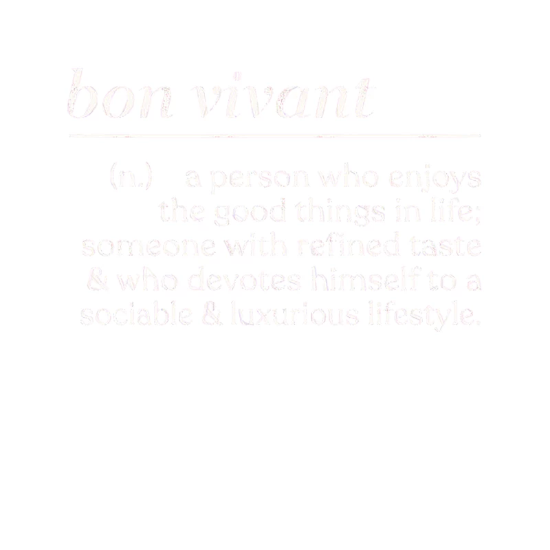 Bon Vivant  Outgoing Lover-Of-Fun Typography Gift Tapestry