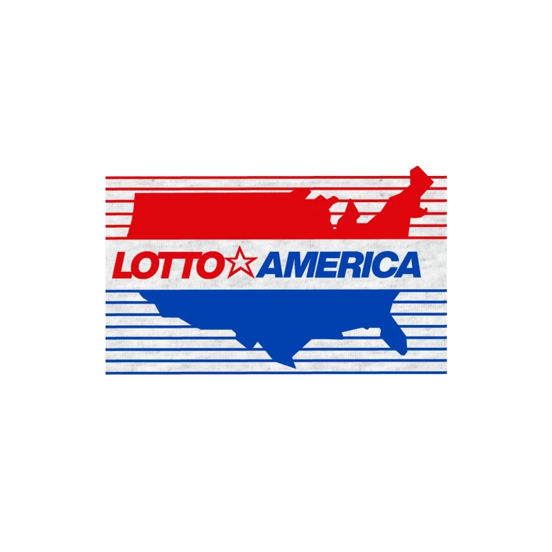 Lotto America Patriotic Logo Design with USA Map Coffee Mug