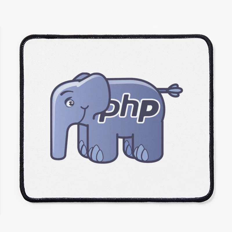 PHP Programming Language Elephant Mascot Logo Mouse Pad