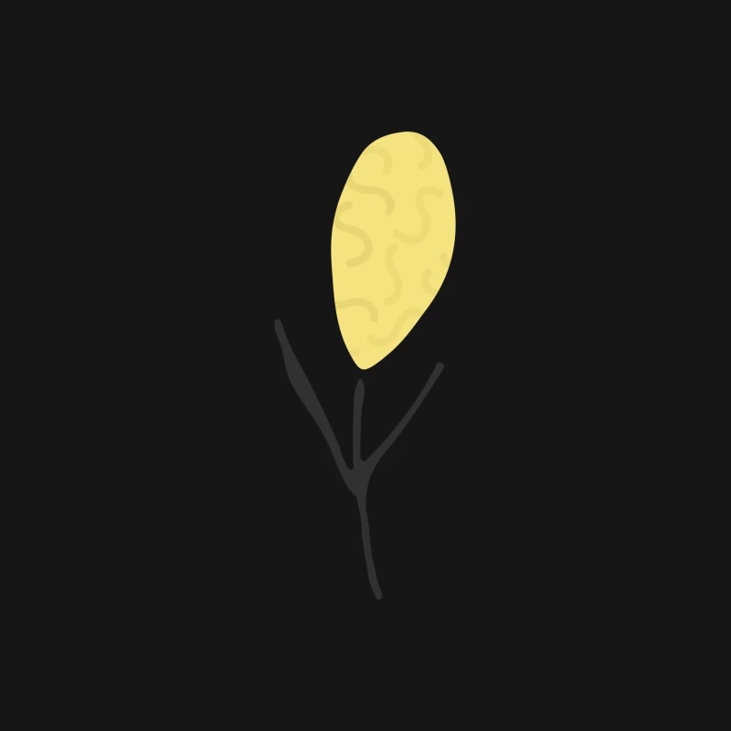 Illustration de branche jaune Femme T-Shirt