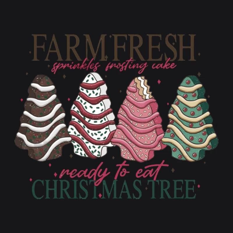 Farmfrische Weihnachtsbäume mit Streuseln Herren Pullover Hoodie