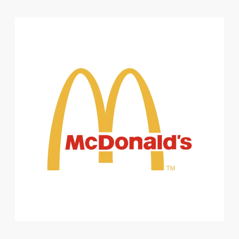 McDonald's Fast Food Logo Throw Pillow