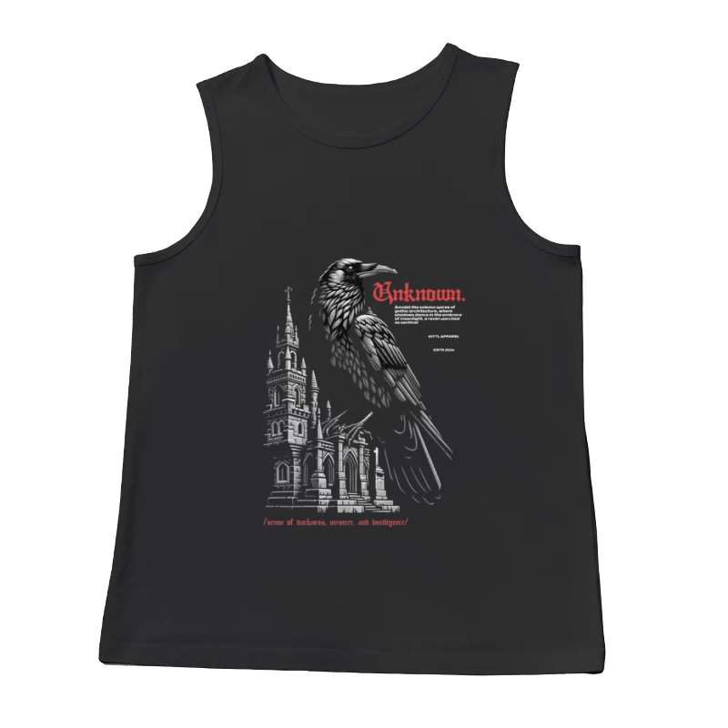 Rabe und gotische Architektur Herren Tanktops