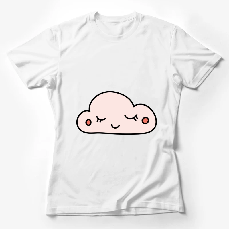 Nuage Kawaii avec Visage Calme Femme T-Shirt