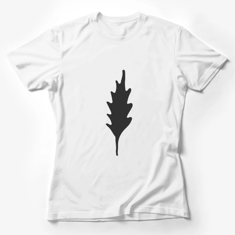 Silhouette de feuille de chêne Femme T-Shirt