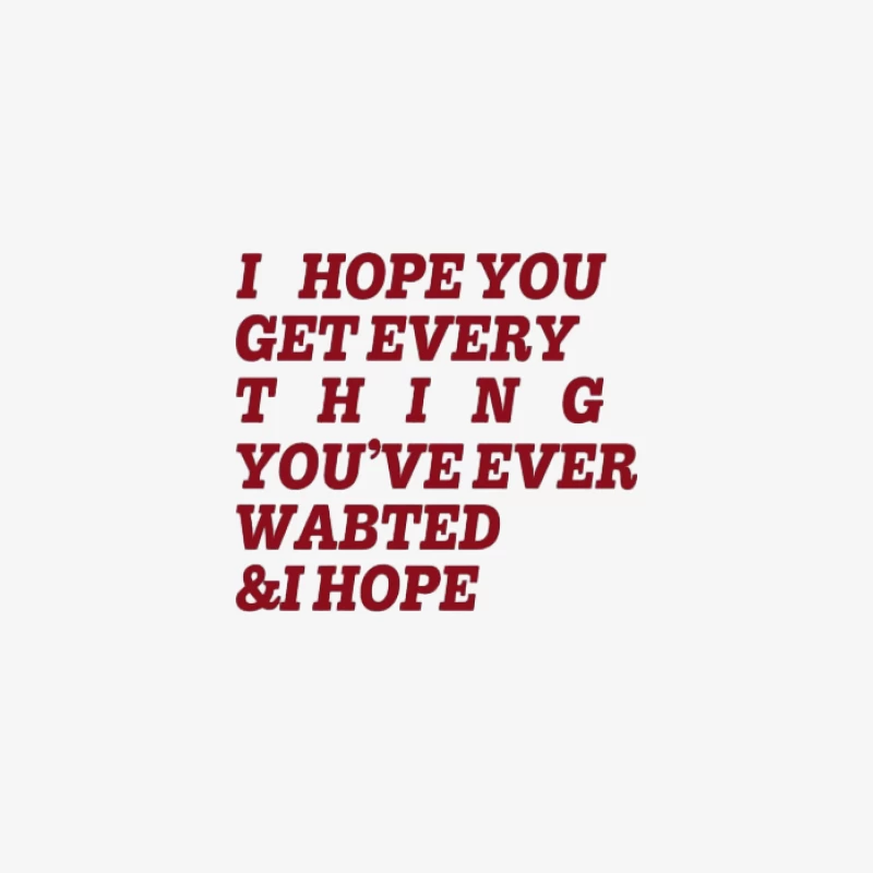 Vœux inspirants en texte rouge Homme Sweat-shirt à enfiler