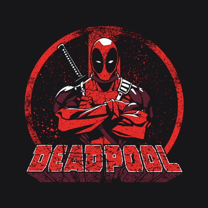 Deadpool: Marvel Superhero in Action-Packed Graphic Design Female Pullover Hoodie
