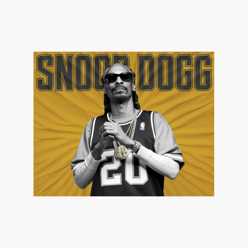 Iconic Rapper in NBA Jersey with Bling 2 Cotton Tote Bag