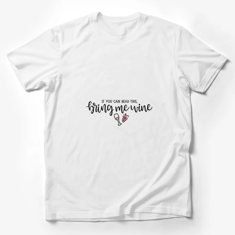 Humour de vin avec une typographie élégante Homme T-Shirt