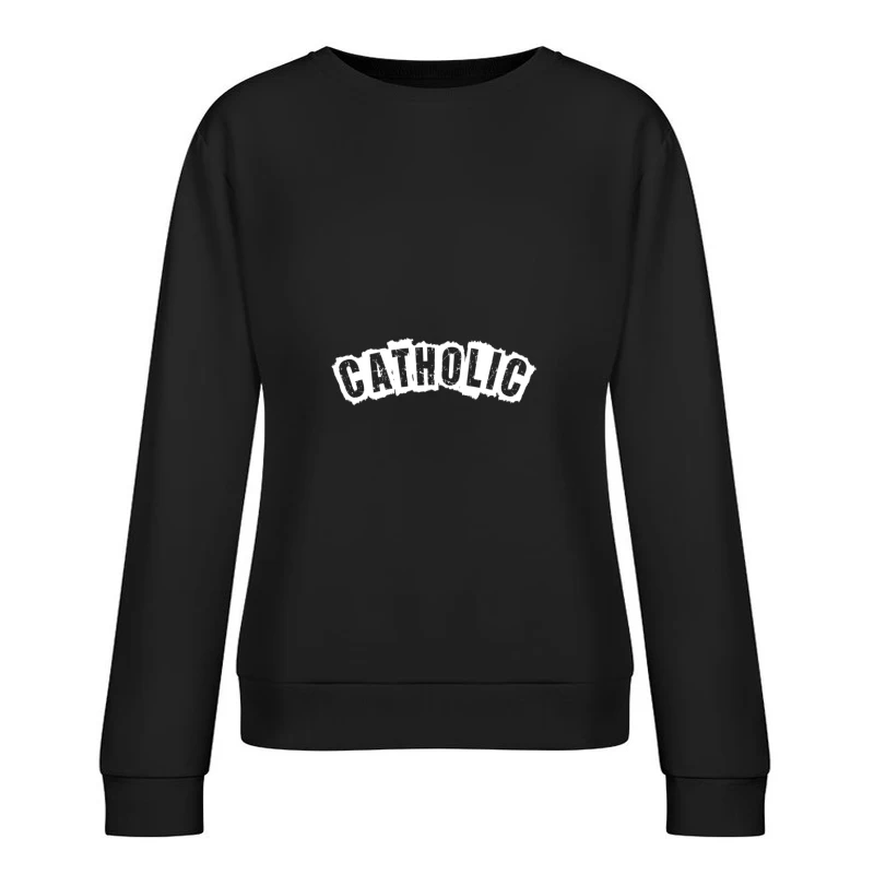 Texte catholique dynamique Femme Sweat-shirt à enfiler