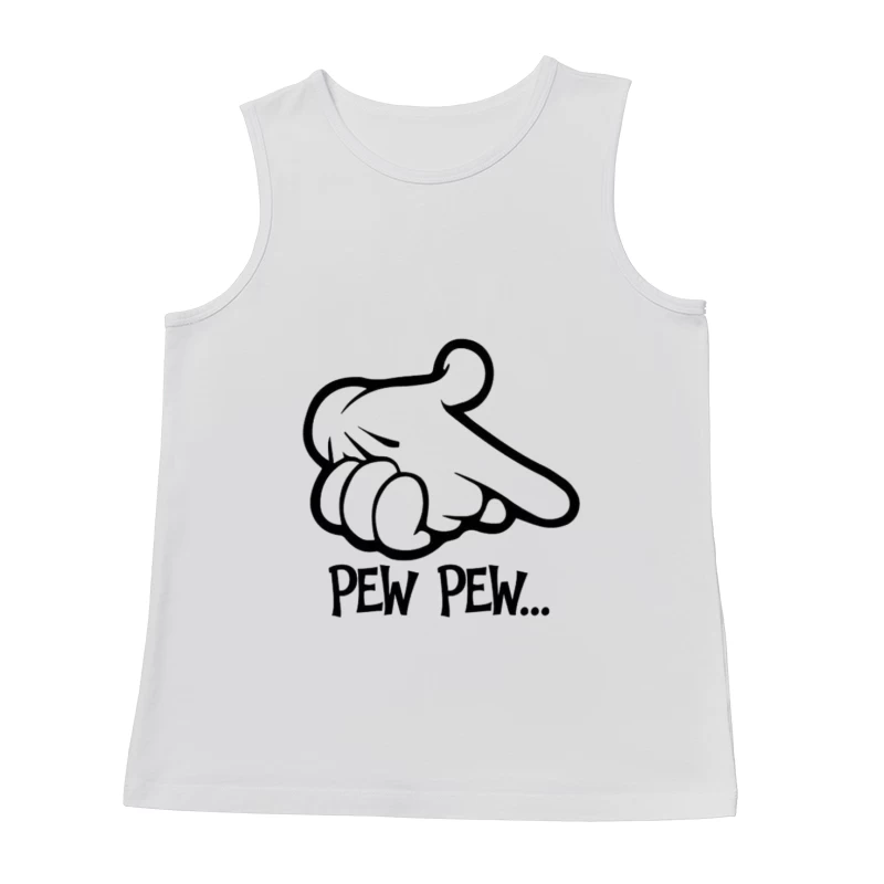 Comic-Hand mit 'Pew Pew' Herren Tanktops