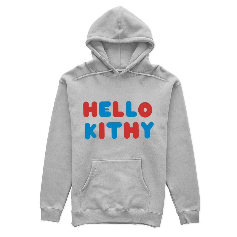 Bunter Schriftzug Hello Kithy Damen Pullover Hoodie