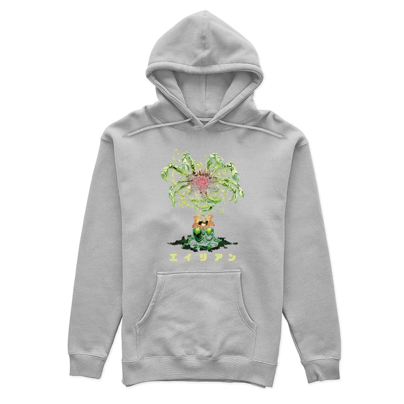 Alien Creature Illustration Female Pullover Hoodie