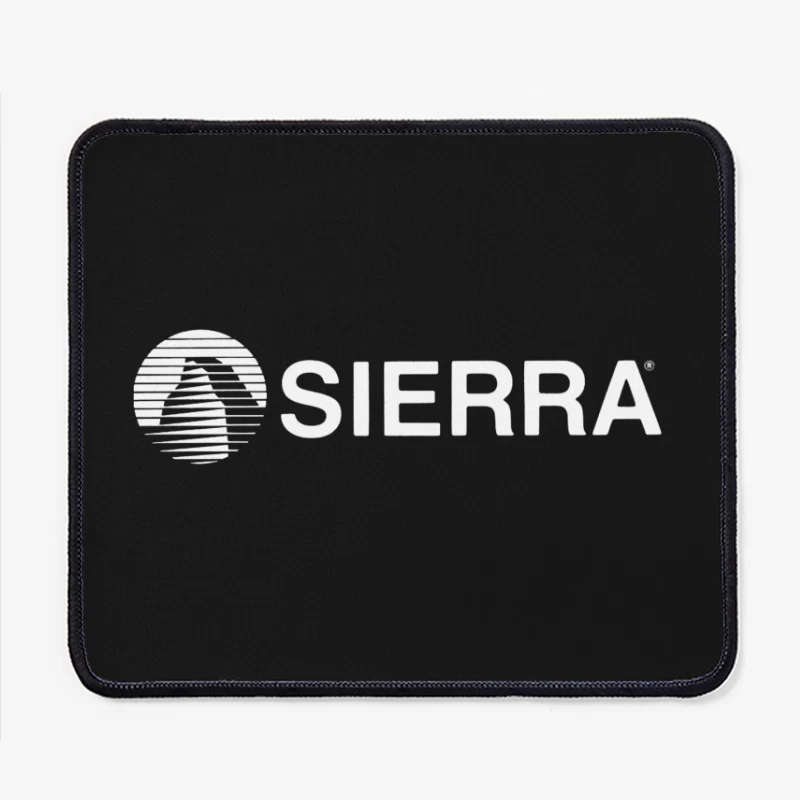 Vintage Sierra Entertainment Company Logo in White Mouse Pad