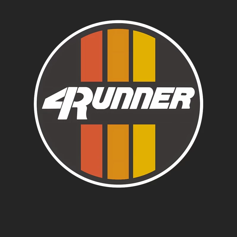 Retro-Style 4Runner Logo with Orange-Yellow Racing Stripes Female Pullover Sweatshirt