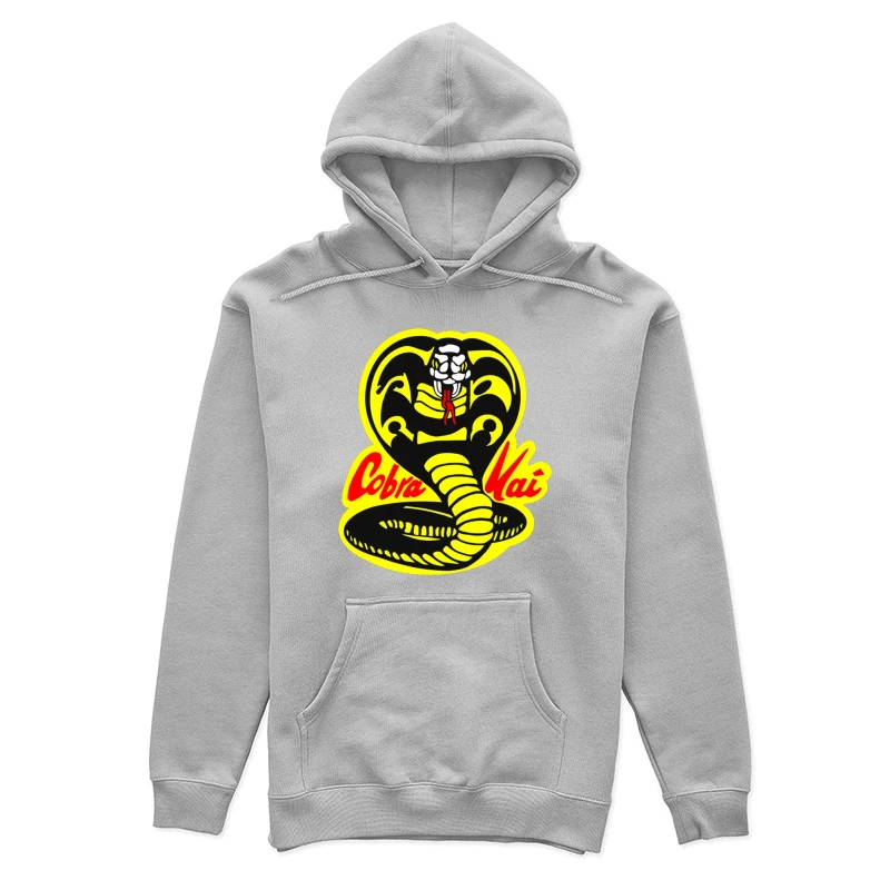 Cobra Kai Martial Arts Dojo Logo with Strike-Ready Snake Female Pullover Hoodie