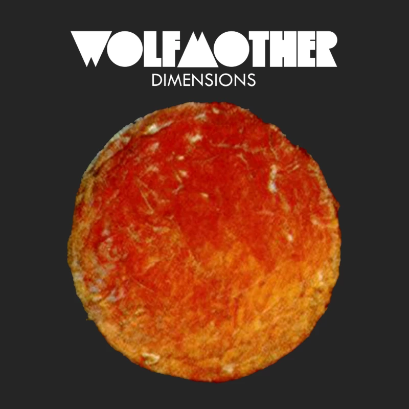 Wolfmother - Dimensions Album Cover with Orange Celestial Design Female Pullover Sweatshirt