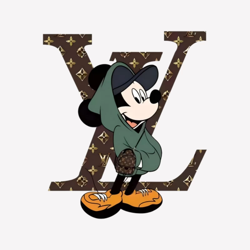 Mickey-Trend mit Luxus-Design Herren T-Shirt