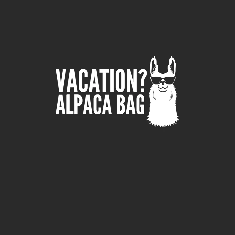 Vacation Alpaca Bag Animal Humor Funny Baseball Cap