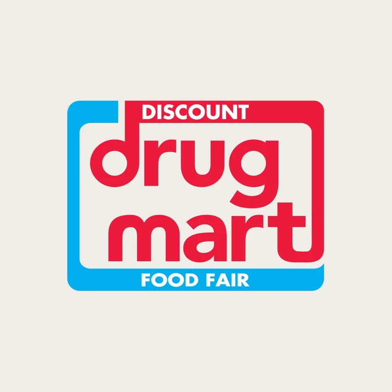 Discount Drug Mart Food Fair Vintage Retail Logo Bucket Hat