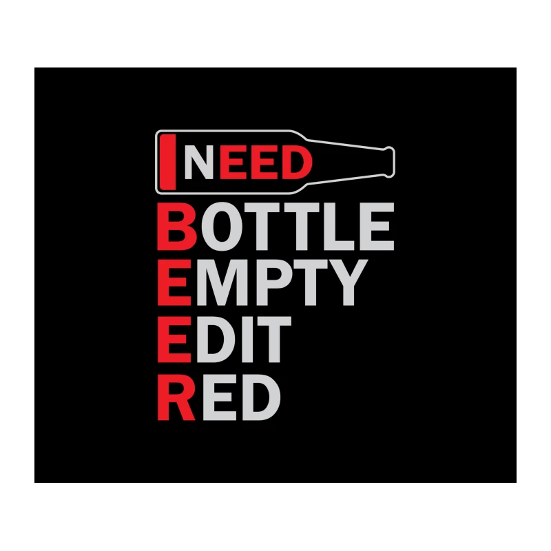 Need Beer Bottle Empty Tapestry