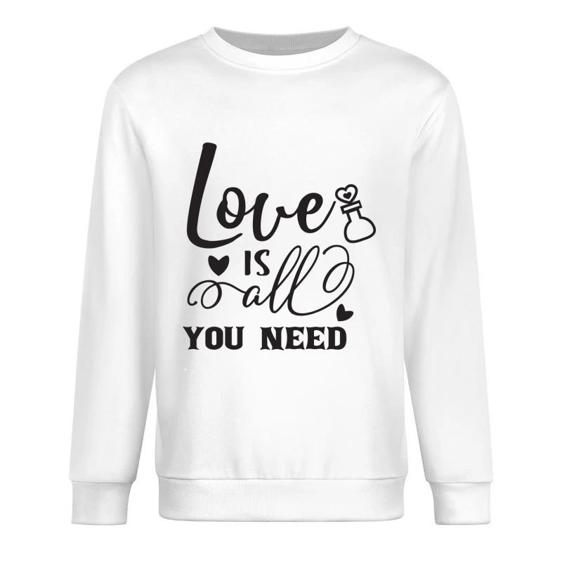 Message inspirant d'amour Homme Sweat-shirt à enfiler
