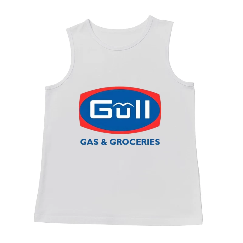 Gull Gas Station and Grocery Store Brand Logo Male Tank Top