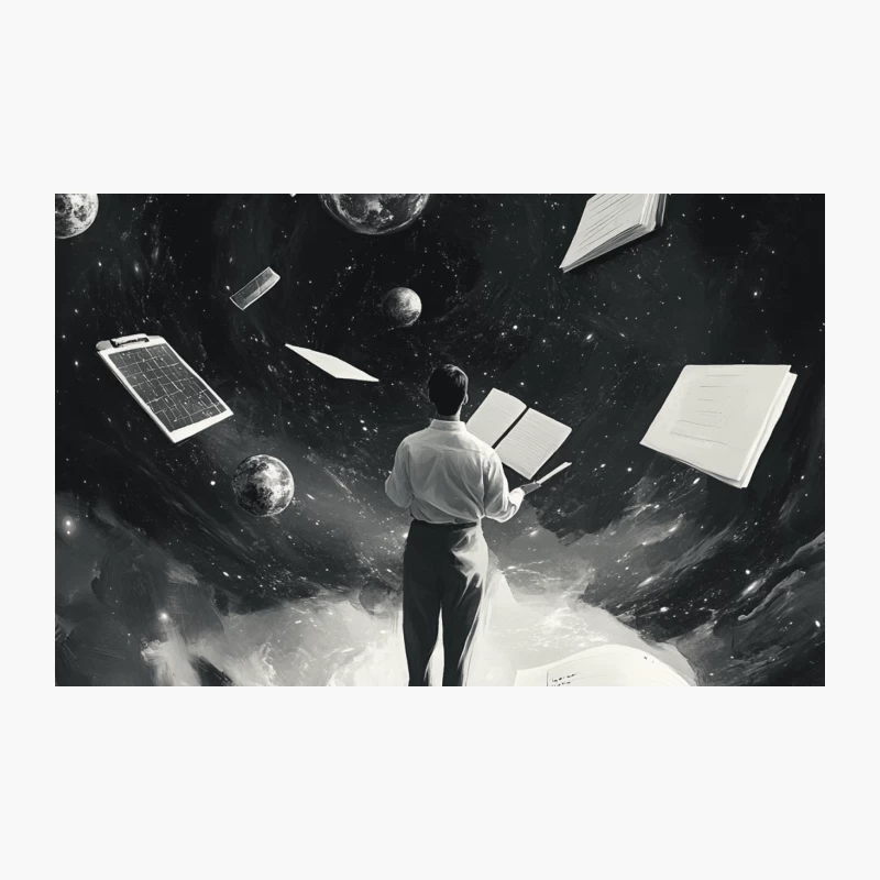 Cosmic Knowledge: Exploring the Universe Through Books Travel Mug